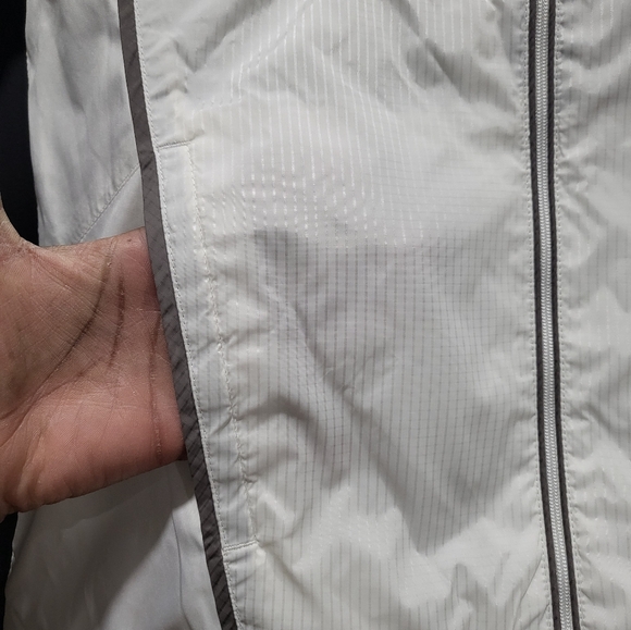 Sunice Weather Golf Rain Wind Jacket Short Sleeve White Gray Sz XS - Picture 7 of 14